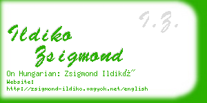 ildiko zsigmond business card